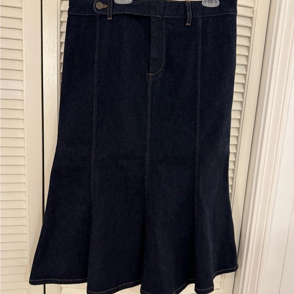 Ralph Lauren Denim Midi Skirt - Picture 1 of 6